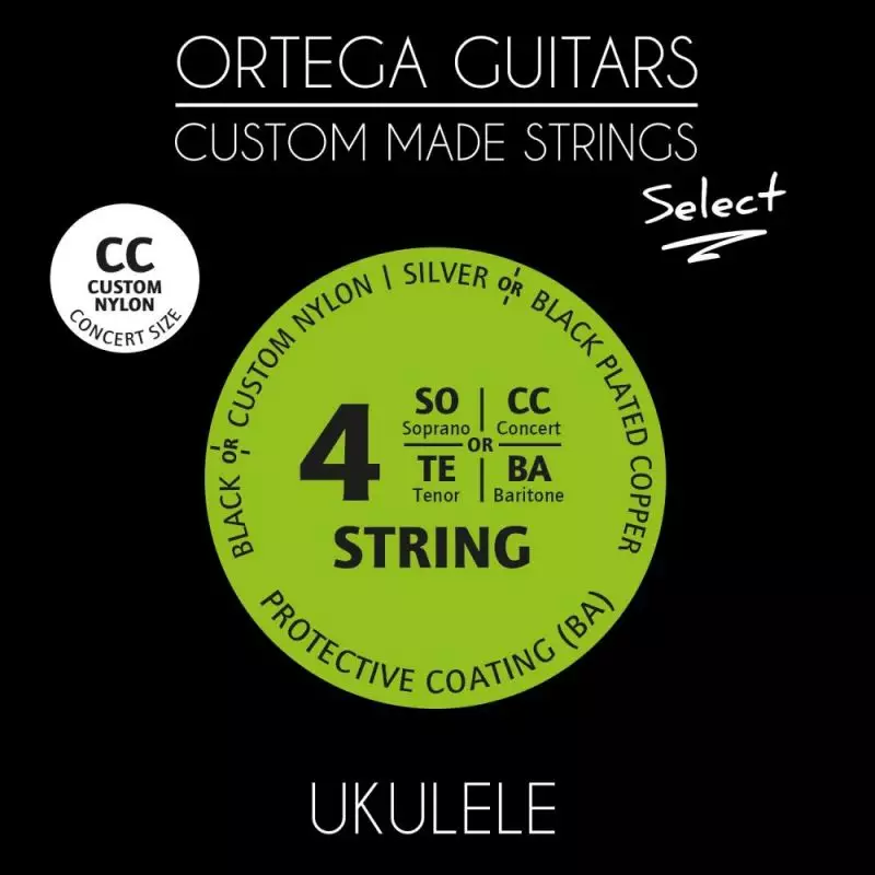 Ortega Uks-Cc Juego Cuerdas Ukelele Concierto