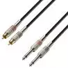 Compra Adam Hall 2 X JACK 6,3MM A 2 X RCA MARCHO MONO 1M al mejor precio