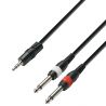 Compra Adam Hall K3YWPP0300 CABLE MINIJACK 3.5 A 2 JACK 6.3 MONO 3M al mejor precio