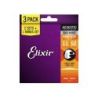 Comprar Elixir Pack De 3 Juegos Acústica Nanoweb Bronze 80/20