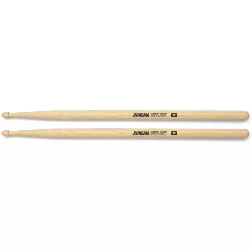 Rohema Classic 5B Hickory Lacquer Finish Baquetas