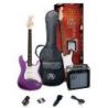 Sx Se1 Pack Guitarra Eléctrica Metalic Purple