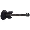 ESP LTD VIPER-7 Baritone Black Metal Black Satin