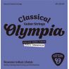 Olympia Artisan Classical Guitar Coated Strings, Silver and Clear Nylon, Normal Tension