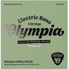 Olympia Artisan Electric Bass Coated Strings, Nickel Wound, 045-105