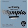 Olympia Artisan Acoustic Guitar Coated Strings, Phosphor Brz, 011-052