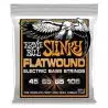 Compra ERNIEBALL JUEGO BAJO ENTORCHADO PLANO SLINKY HYBRID 45-105 al mejor precio