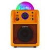 Vonyx SBS50L BT Bafle Karaoke naranja con bola LED
