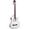 Compra Ortega RCE145WH guitarra electroacustica nylonblanca al mejor precio