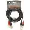 0- EUROCONNEX 4303-1 CABLE 2 XLR M A 2 JACK 6.3 M MONO 1M