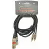0- EUROCONNEX 4309-1 CABLE 2 RCA M A 2 XLR M 1M